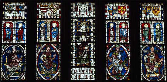 Middle panels of West Window